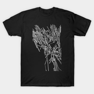 Abstract Ink Drawing #13 Black T-Shirt